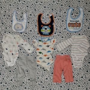 cool and warm colored set for newborn/0-3 mont